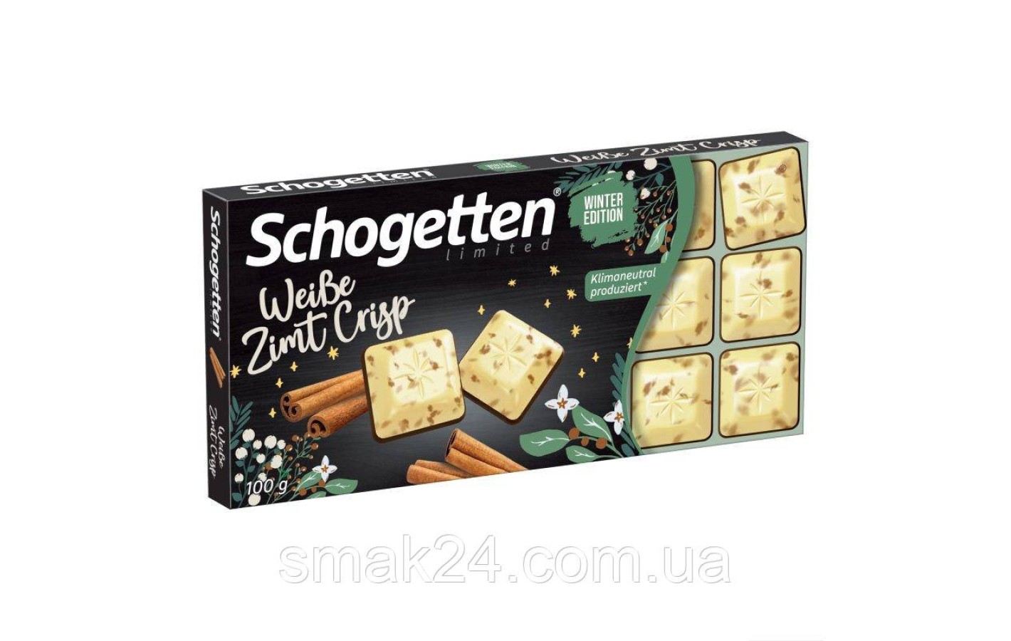 Шоколад білий з корицею Schogetten Cinnamon Crisp 100г Німеччина
