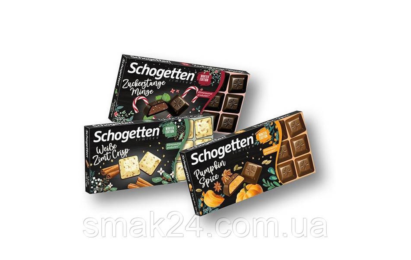 Шоколад молочний з гарбузом та кардамоном Schogetten Pumpkin Spice 100г Німеччина