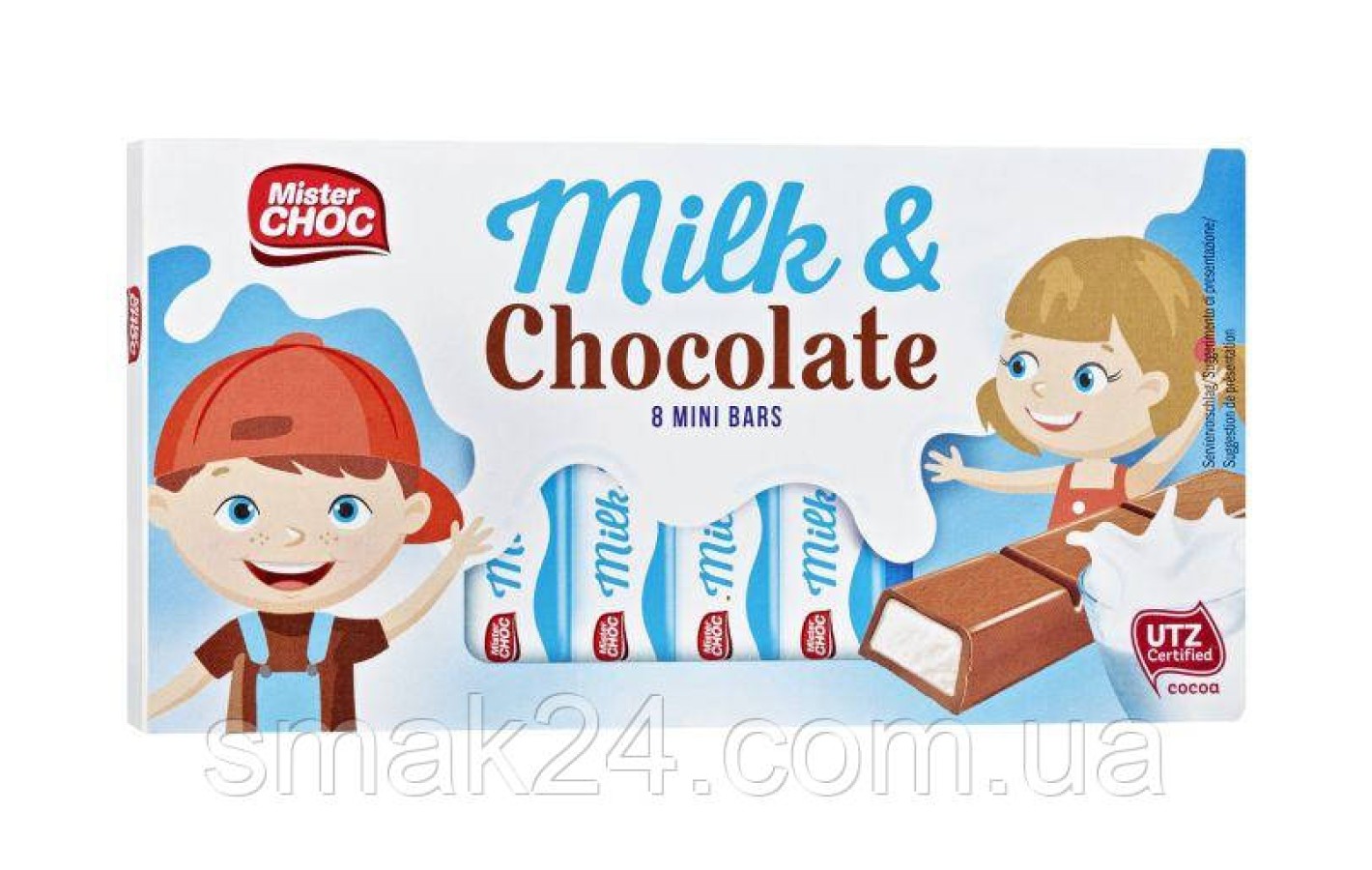 Шоколад молочный с молочной начинкой Mister Choc Milch&Schokolade 100г Германия
