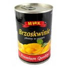 Персик  кусочками в легком сиропе M&K  Brzoskwinie 420г Польша