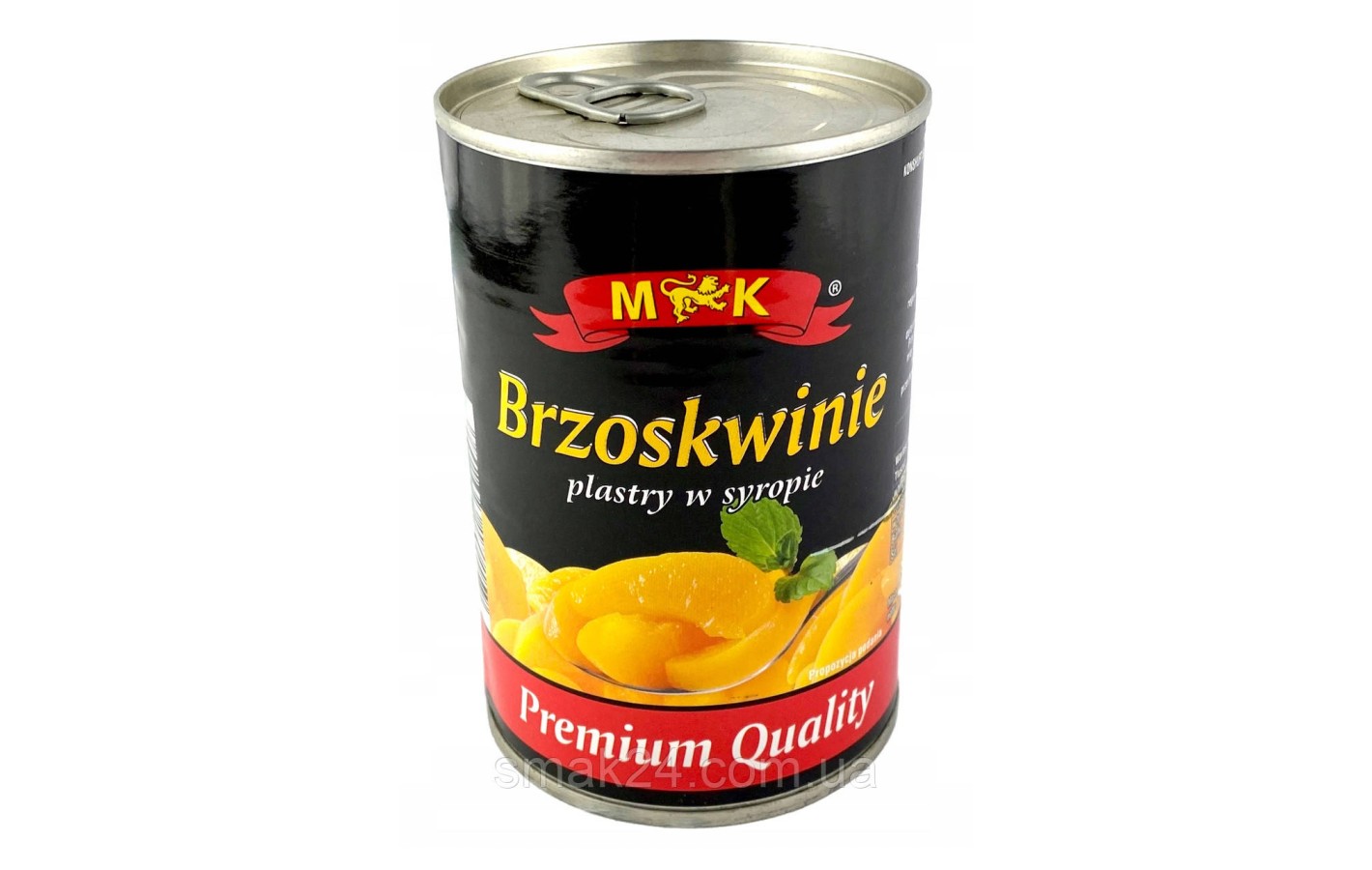 Персик  кусочками в легком сиропе M&K  Brzoskwinie 420г Польша