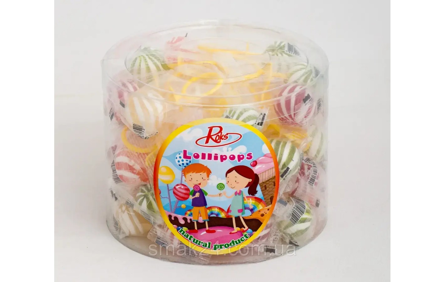 Карамель льодяникова Соска Roks Lollipops 480г