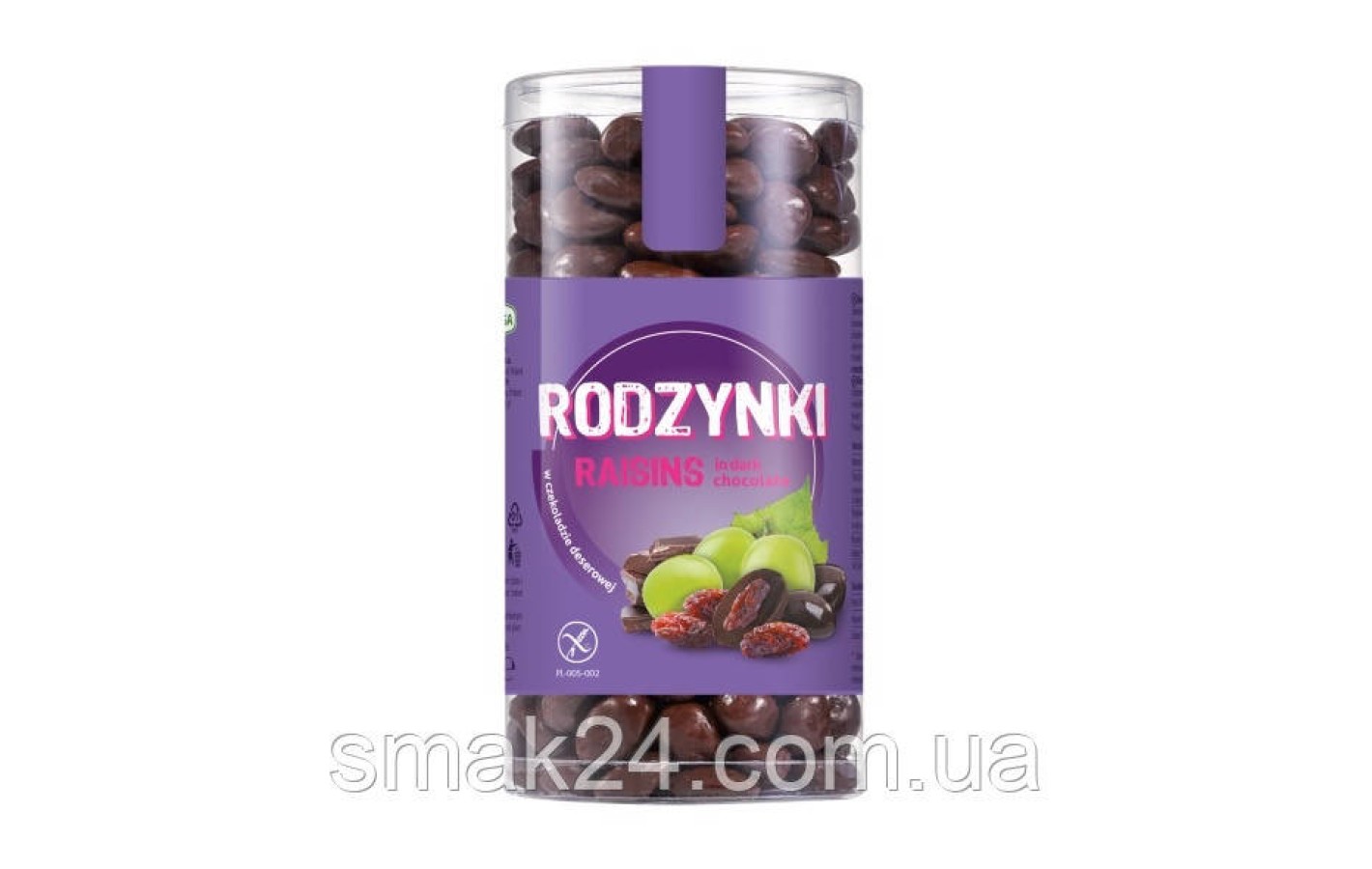 Изюм в шоколаде Новогодний дизайн Rodzynki Evrohansa 500г Польша
