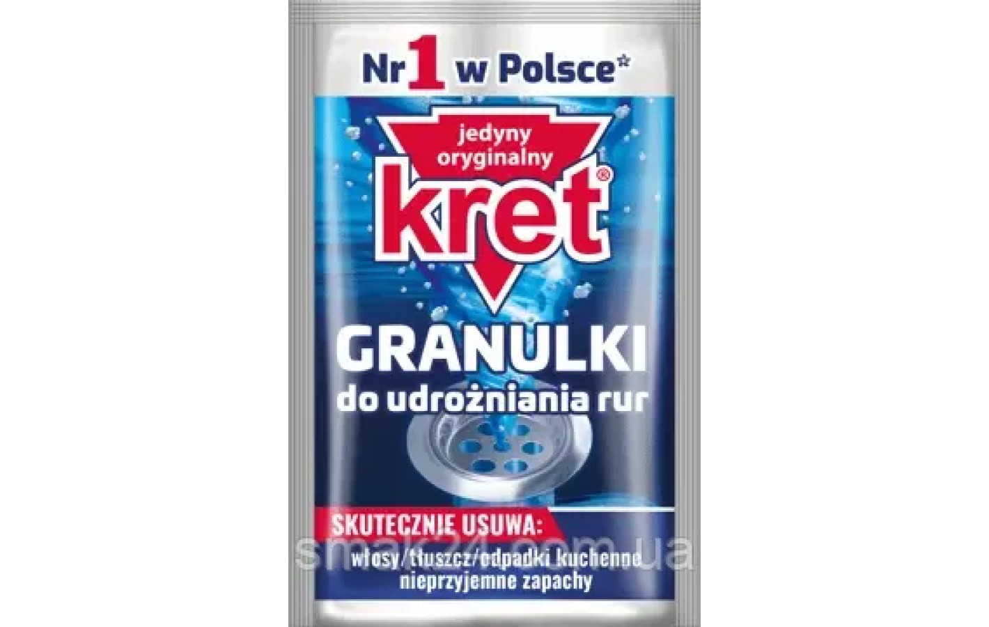 Засіб (Гранули) для прочищення труб Kret, 40 г Польща