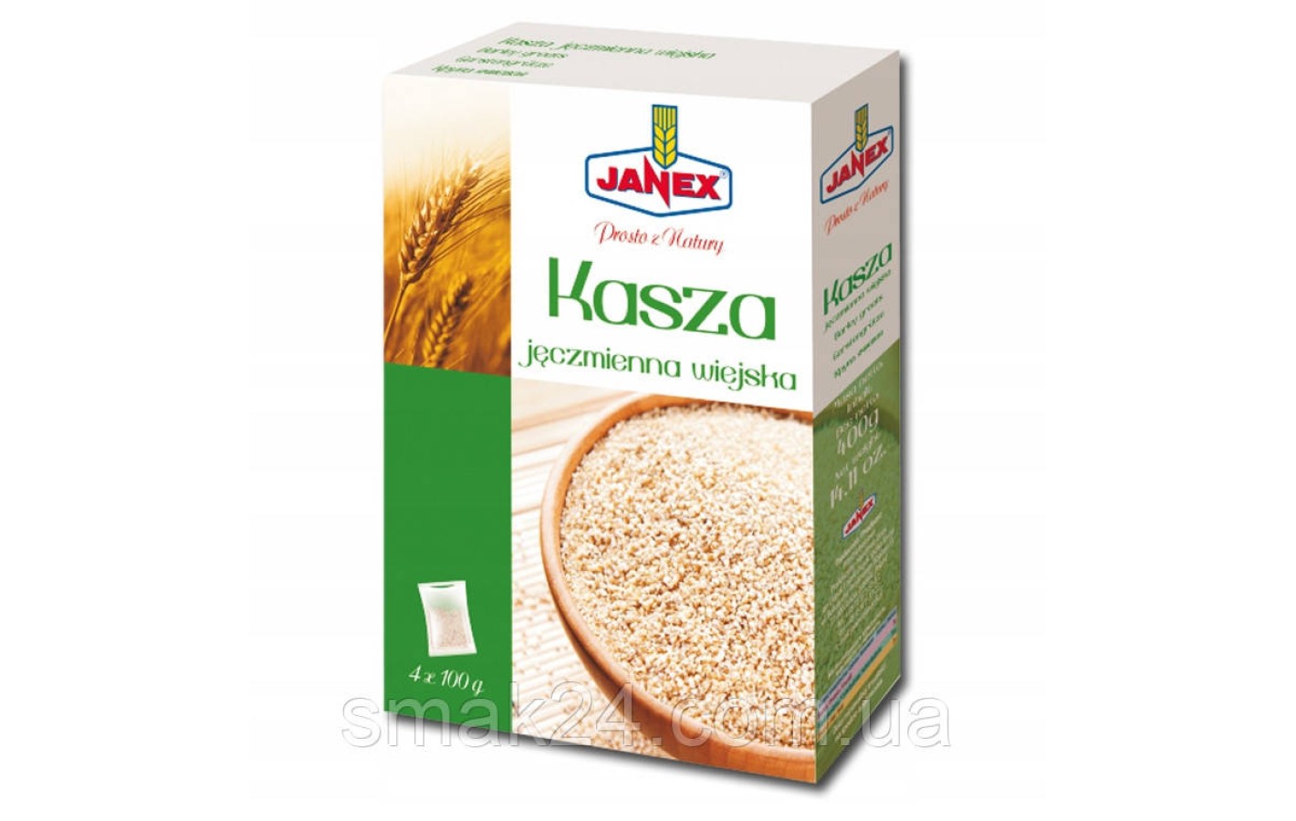 Крупа ячмінна Janex Kasza jeczmienna (4х100г) 400г Польща