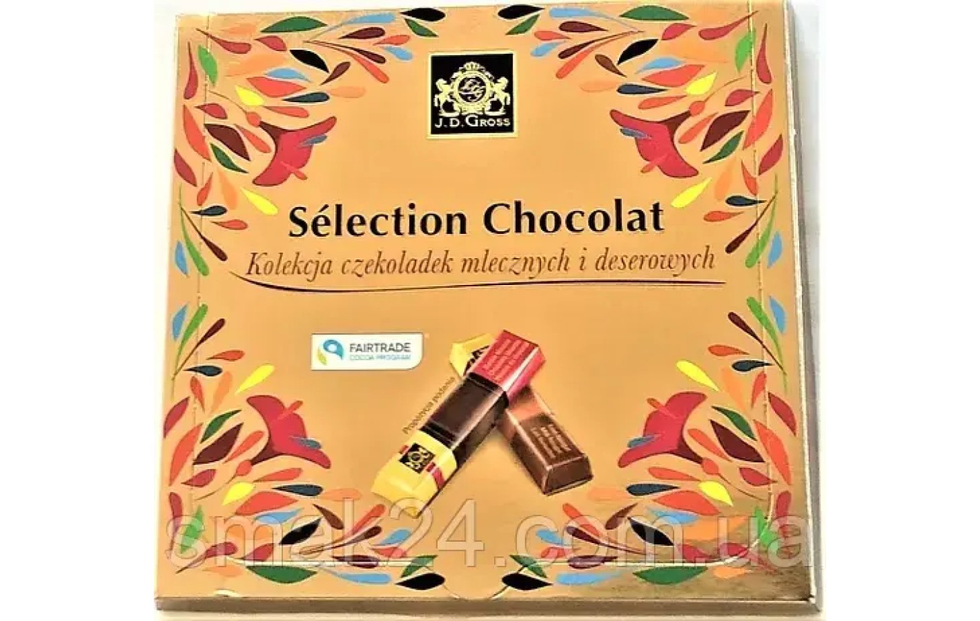 Колекційний набір десертних шоколадних цукерок J.D.Gross Selection Chocolat Deserowych 200 г Польща