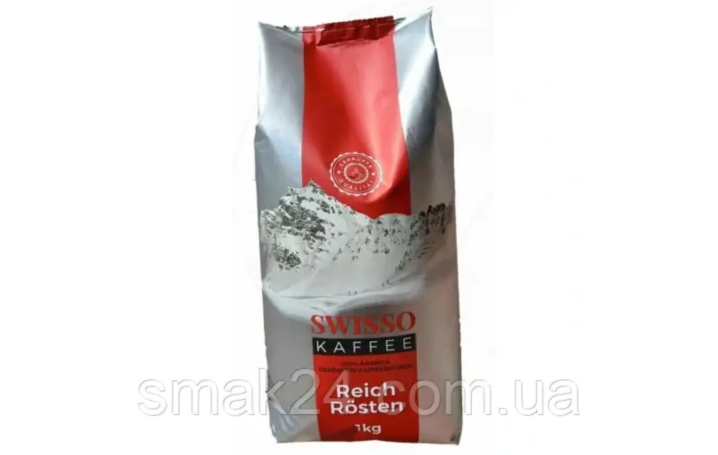 Кава в зернах Swisso Kaffee Gerostete Kaffeebohnen арабіка 100%, Німеччина 1 кг