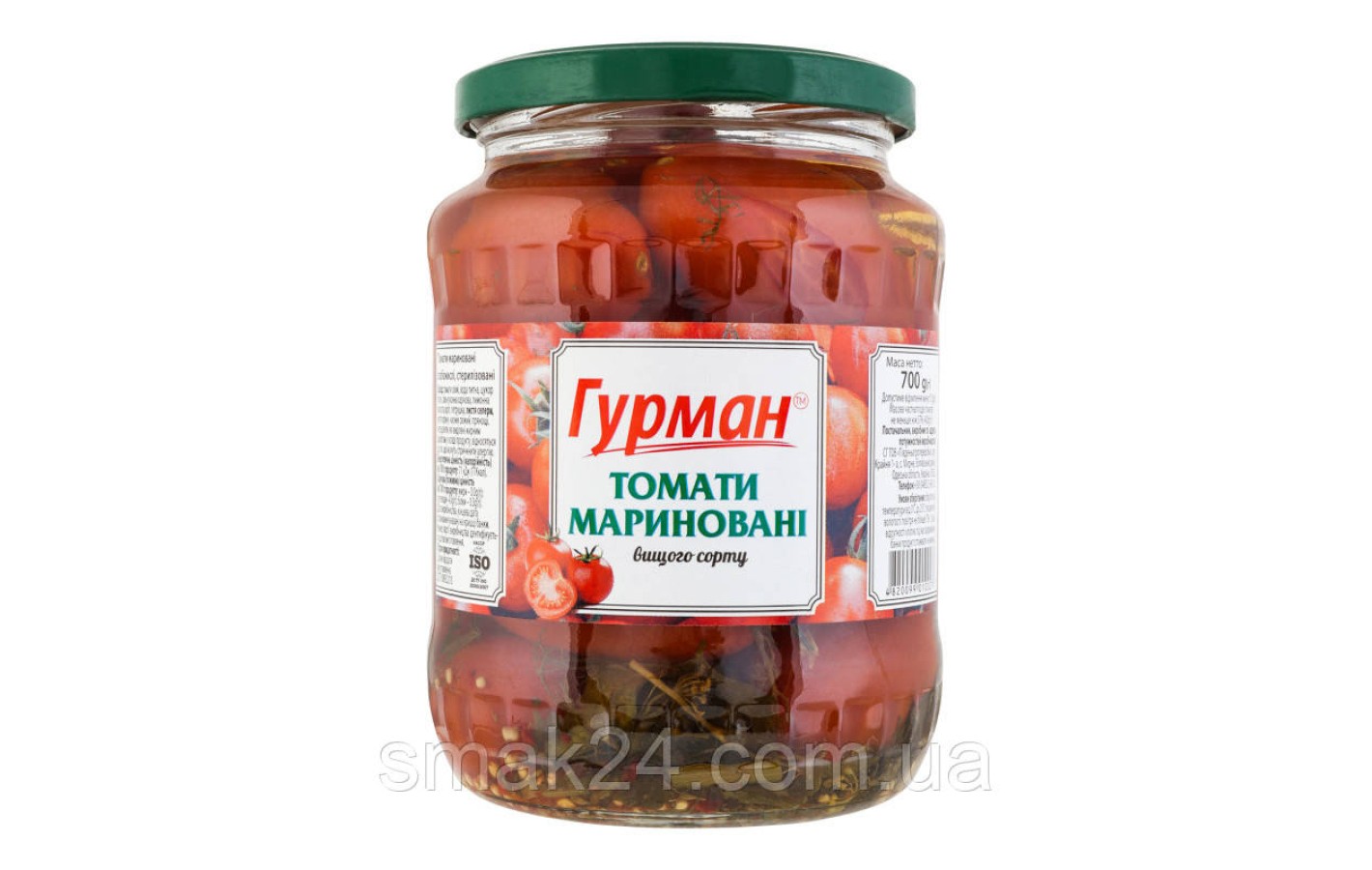 Томати мариновані Гурман 1000г Україна