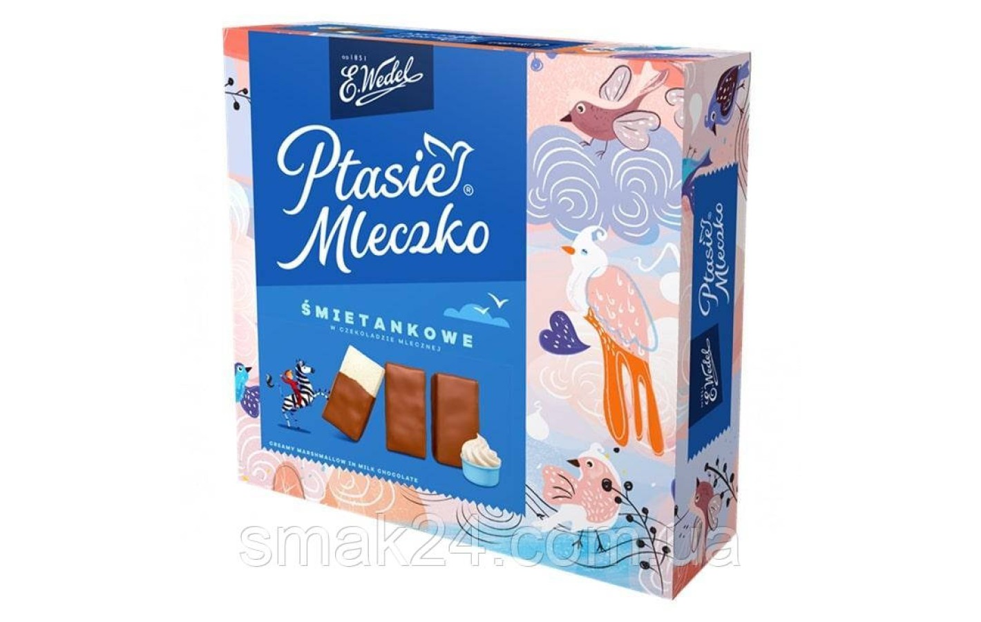 Конфеты птичье молоко со сметанковым  вкусом E.Wedel Ptasie Mleczko 360г Польша
