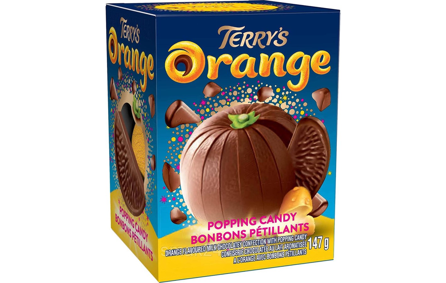 Шоколадний апельсин із вибухаючим ефектом Terrys Chocolate Orange Exploding Candy 147 г Англія