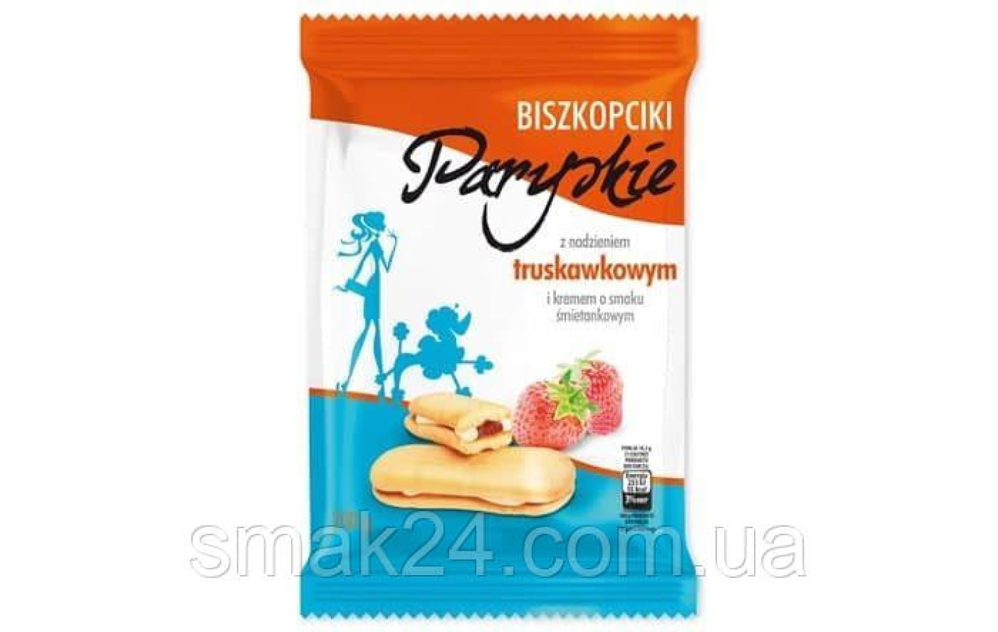 Печиво Паризьке з вершковим кремом та полуничним джемом dr.Gerard Parygkie 200г Польща