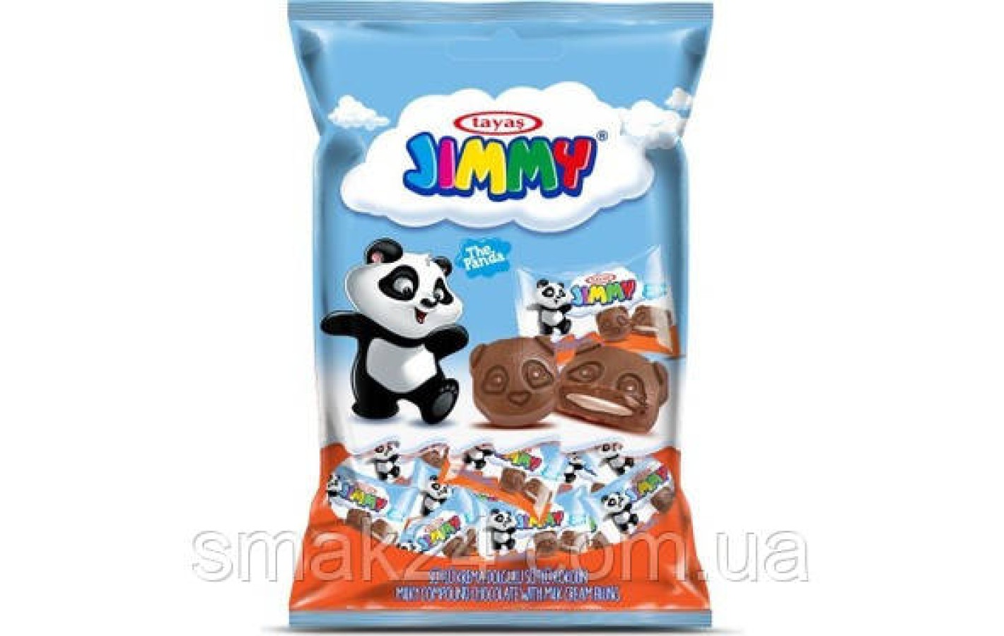 Шоколадные молочные конфеты с молочным кремом Tayas JIMMY Турция 1кг