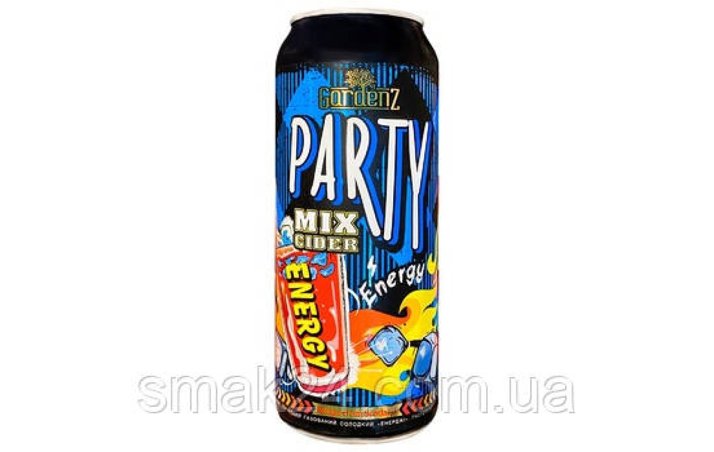 Сидр микс Gardenz Party Energy 6-6,9%, 500 мл