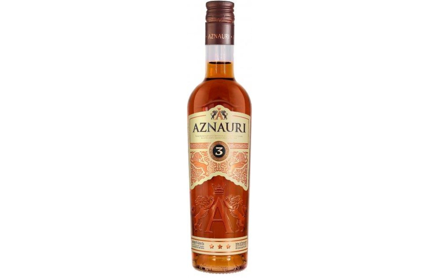 Коньяк України ординарний Aznauri Три зірочки 0,35л
