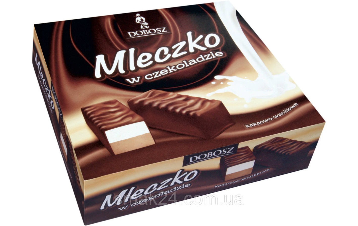 Конфеты птичье молоко с какао-ванильным вкусом Dobosz Mleczko w czekoladzie 400г Польша