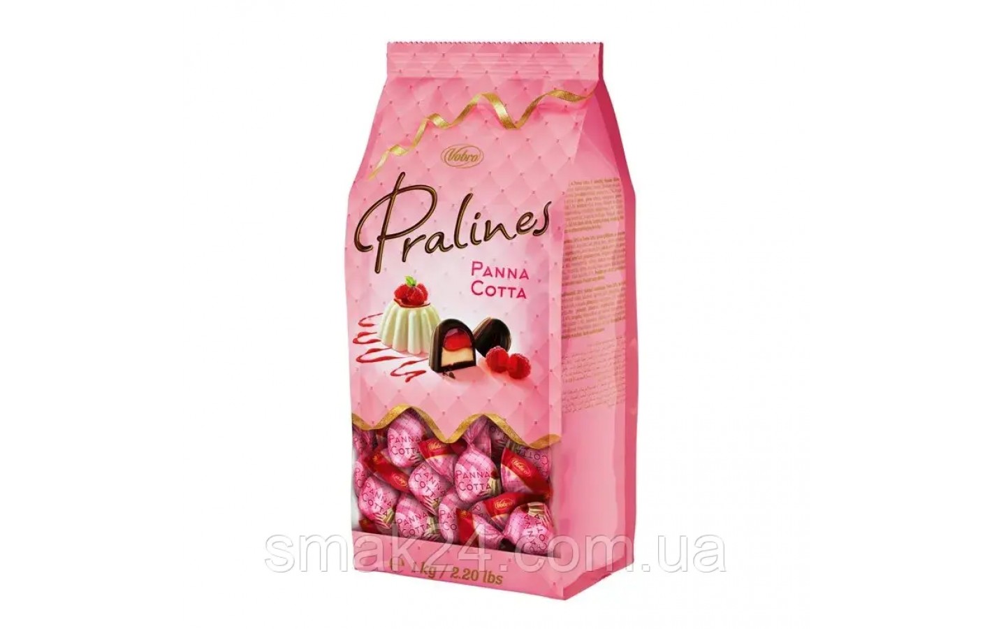 Шоколадные конфеты Панна Котта с малиной Vobro Panna Cotta 1кг Польша
