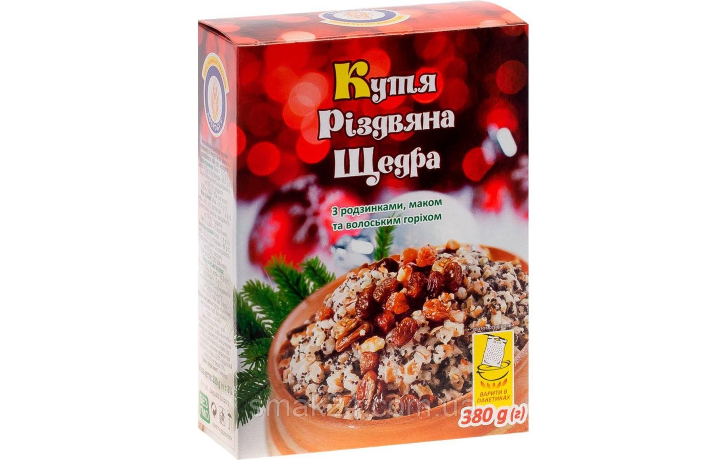 Кутя Рождественская Щедрая с изюмом маком и грецким орехом 380г ТМ Добробут