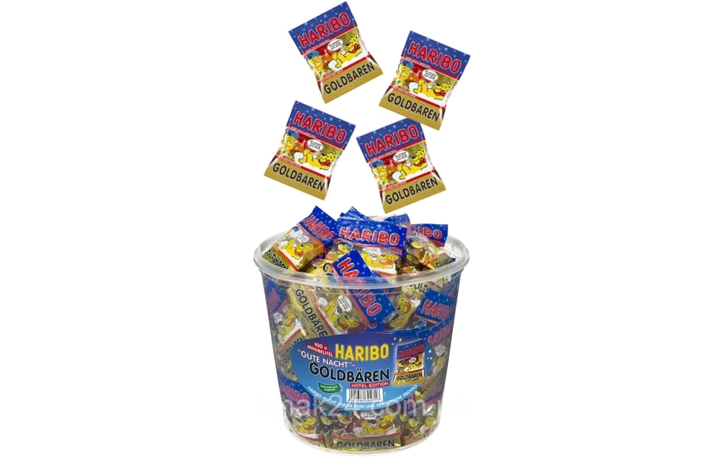 Желейні цукерки Золоті мінімішки Haribo Goldbaren (фруктовий мікс) 10 г Німеччина