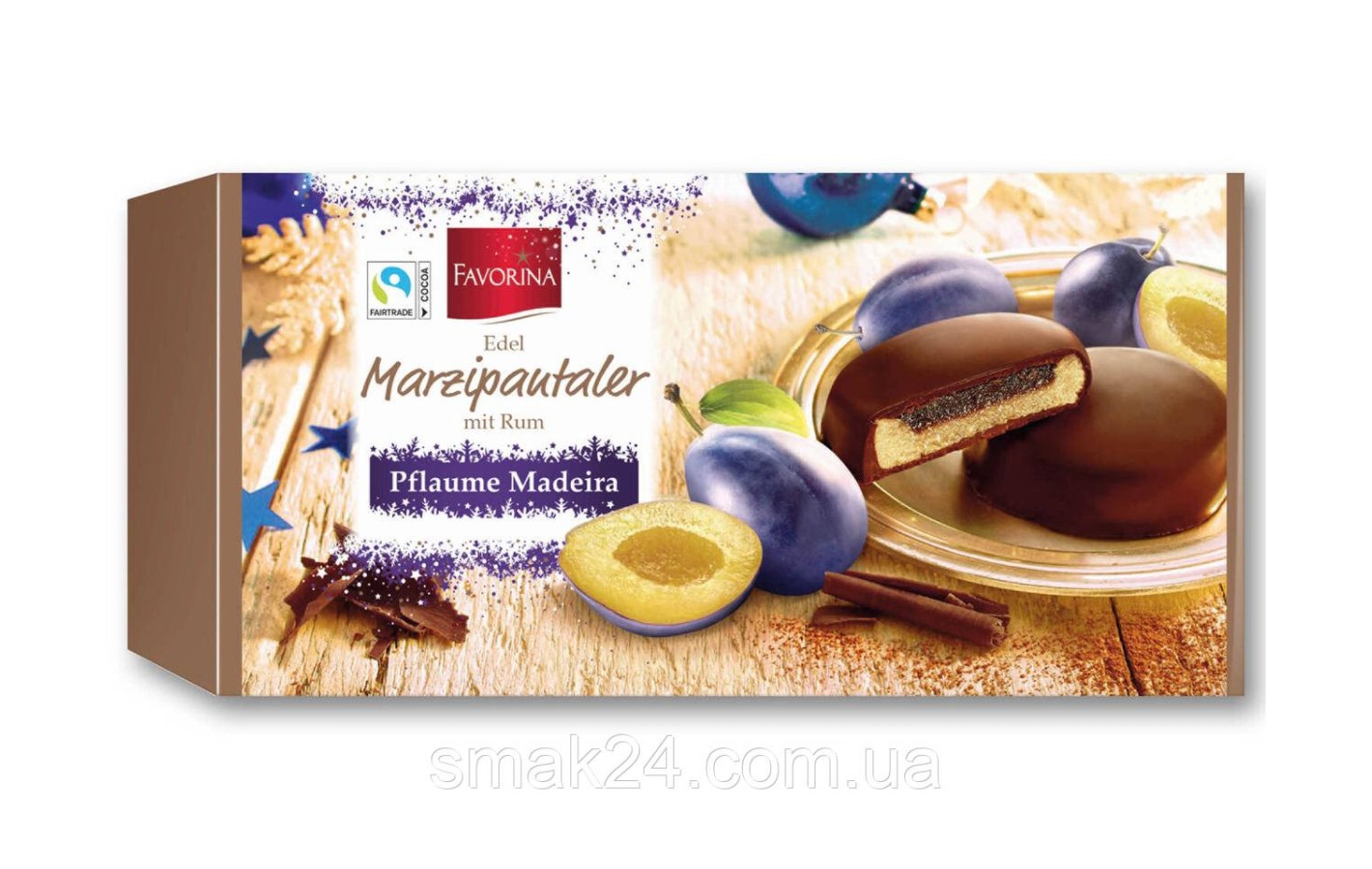 Марципан в шоколаде с черешневым джемом Favorina Finest Marzipan With Cherry 300г Германия