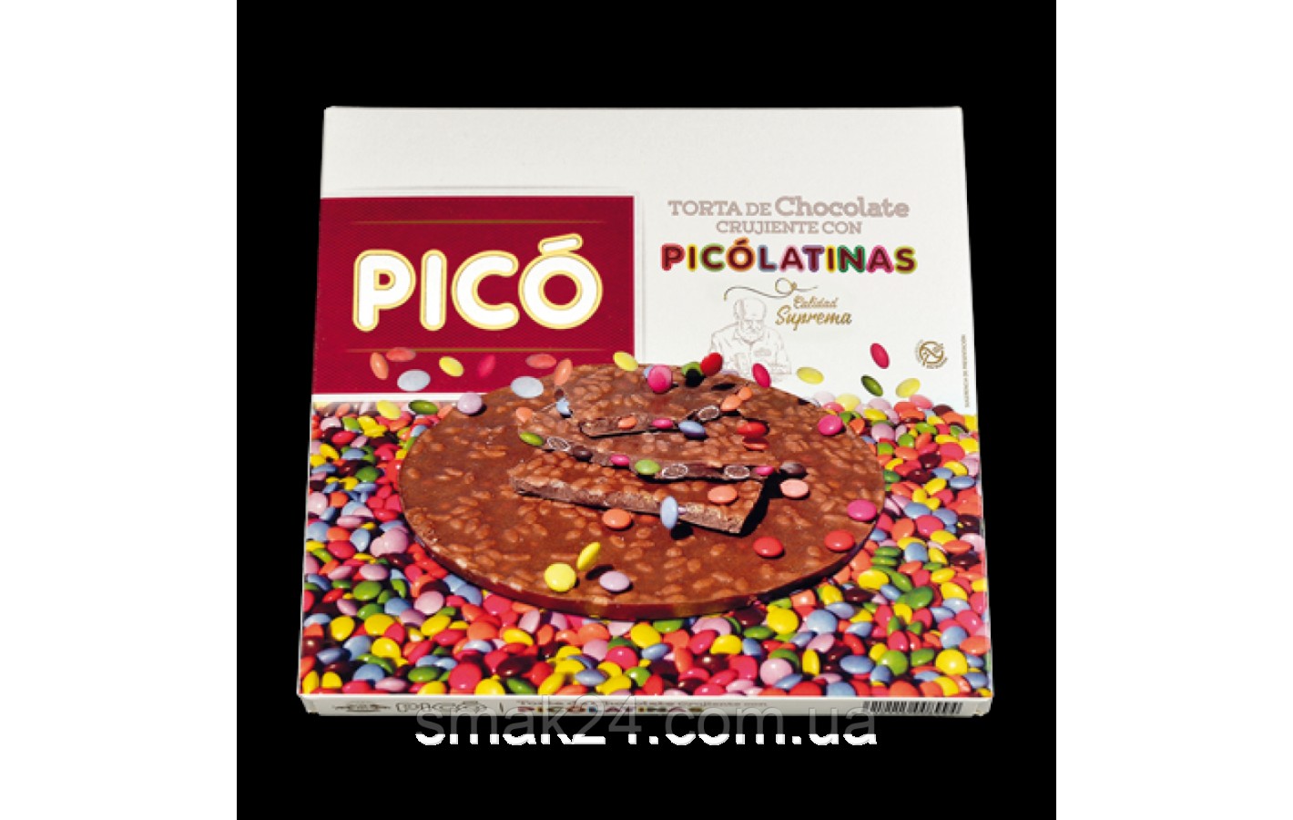 Торт (Туррон) шоколадни з ММДемсами БЕЗ ГЛЮТЕНА PICO Torta de Chocolate CRUJIENTE CON POCOLATINAS 150 г Іспанія