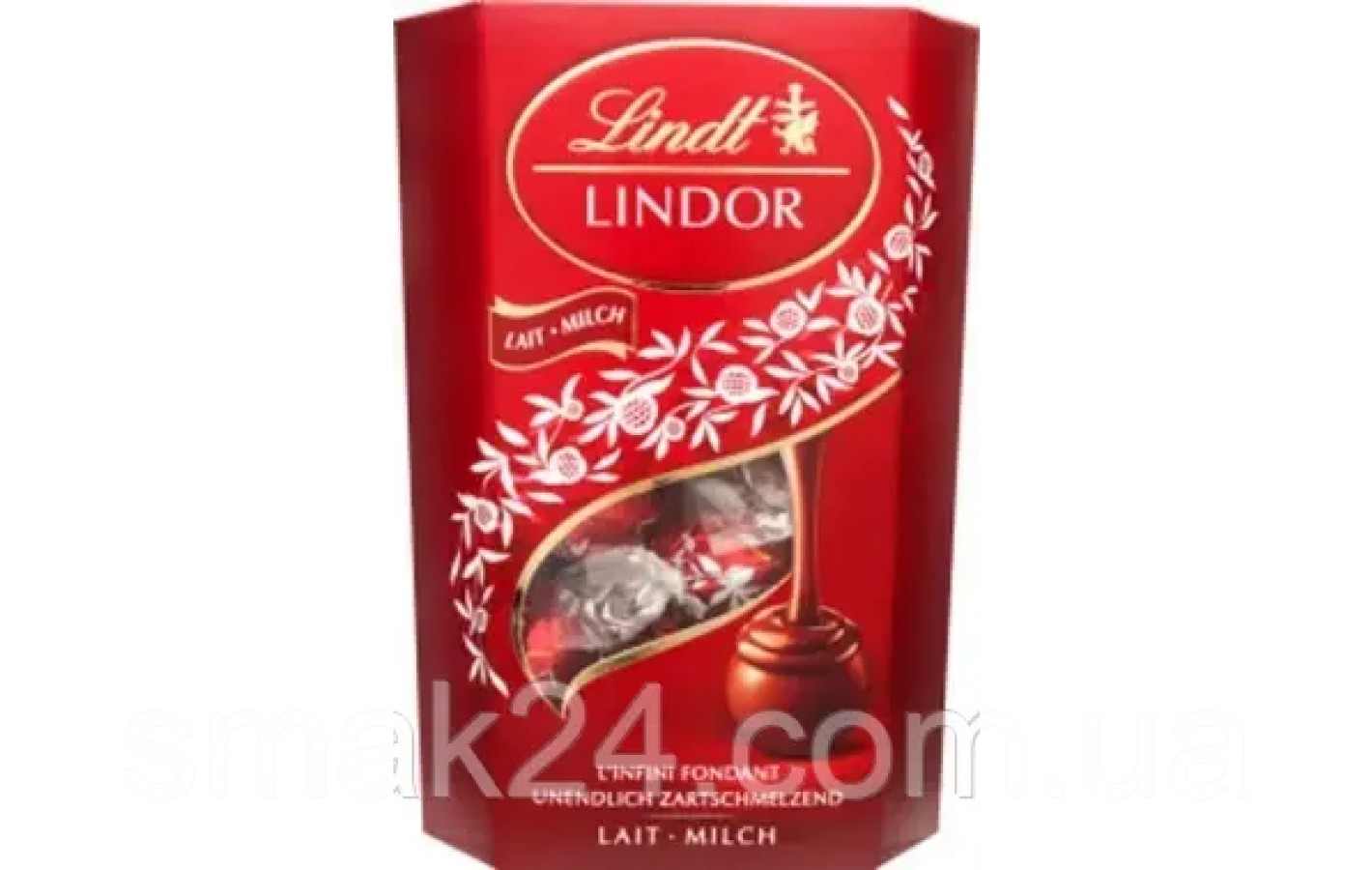Цукерки шоколадні з молочною помадкою Lindt Lindor Lait 237г Швейцарія