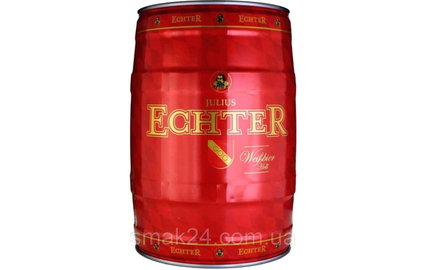 Пиво светлое  нефильтрованое  Wurzburger Hofbrau Julius Echter Weissbier 5.4% 5л
