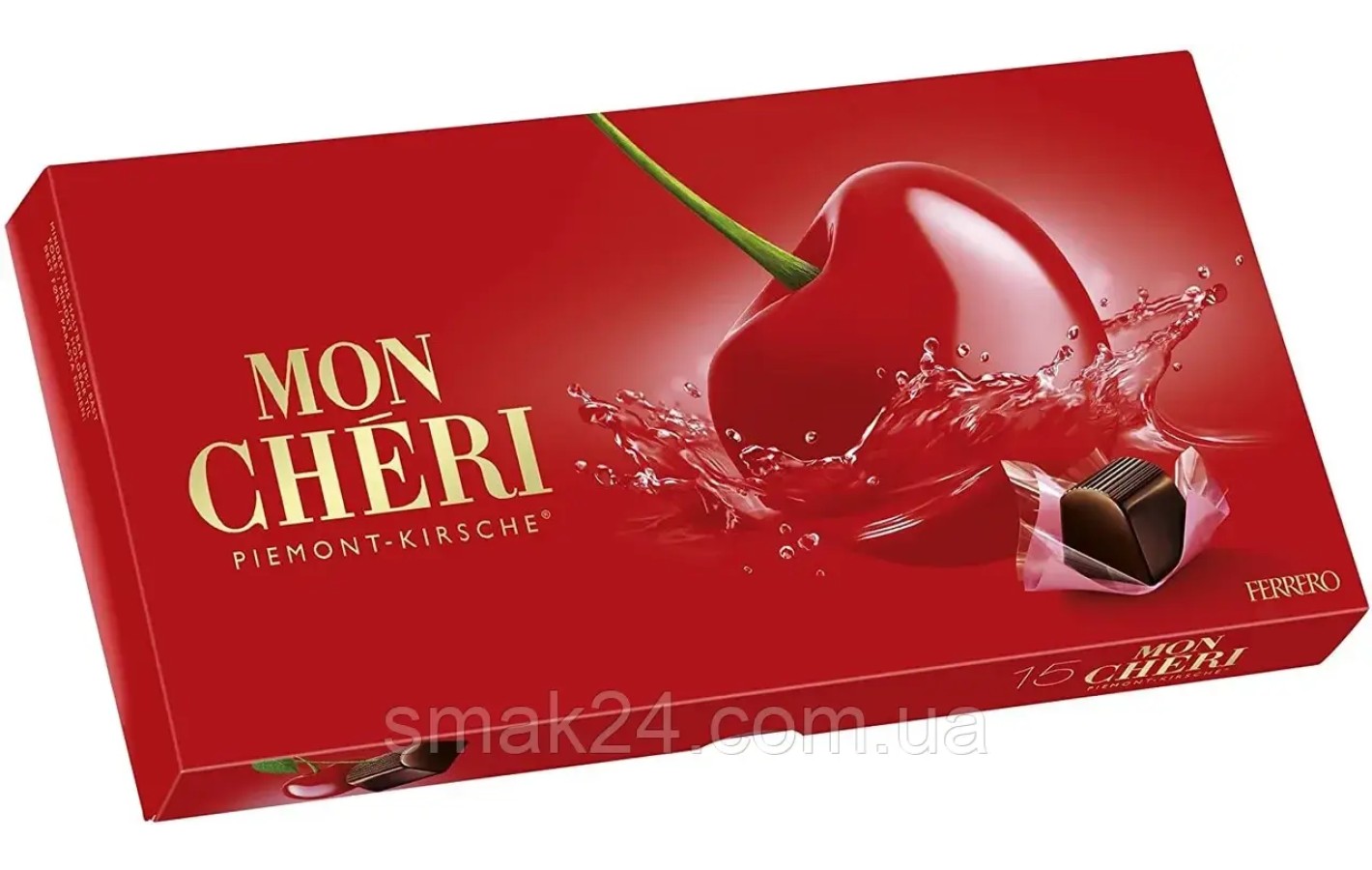 НОВИНКА! Конфеты Пралине Мон Чери Ferrero Mon Cheri Piemont-Kirsche (15шт+3шт) 189 г Германия