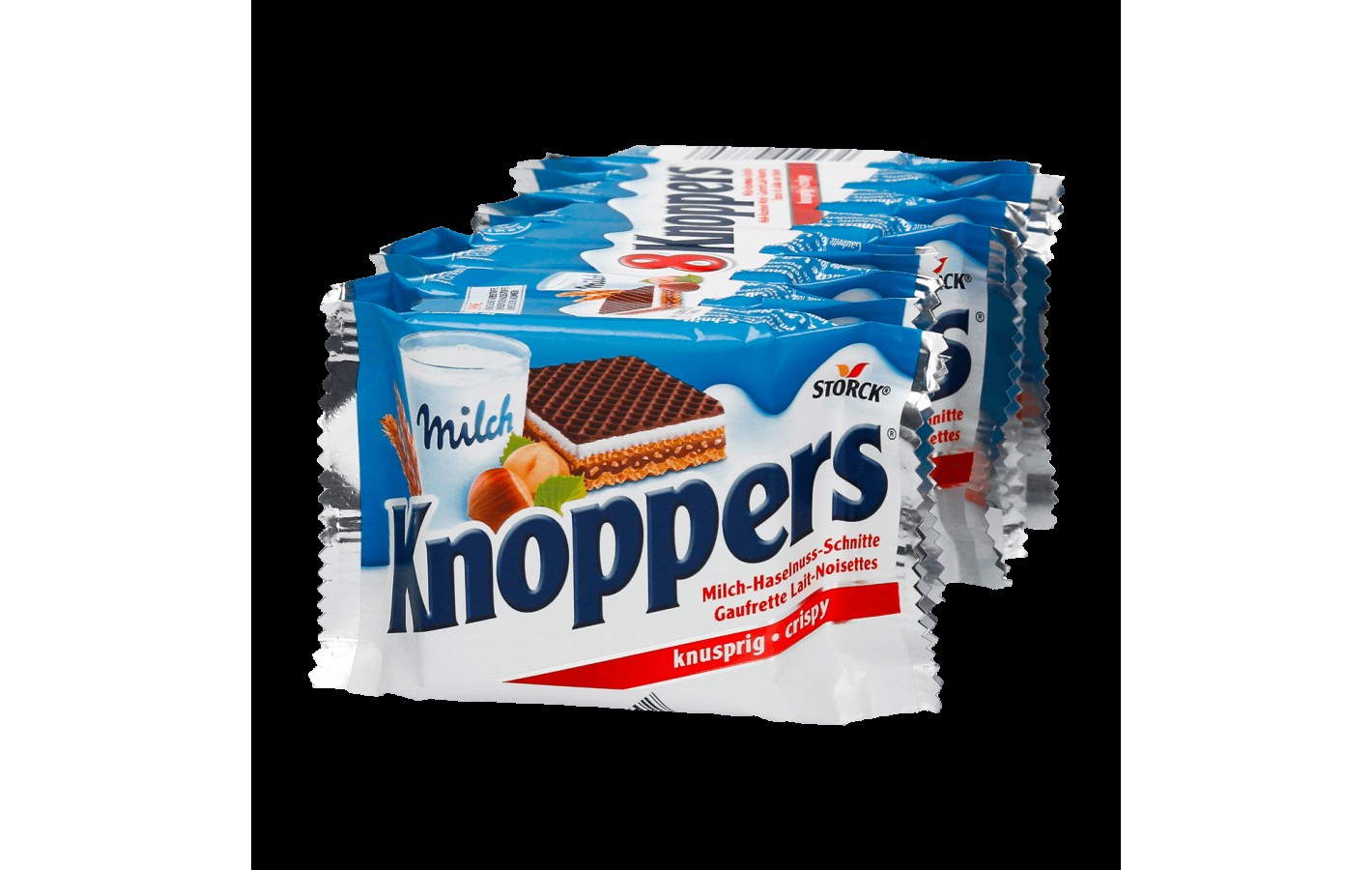 Вафли  молочные с лесным орехом Knoppers  Milch 25г Германия