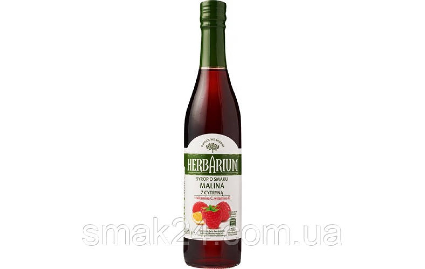 Сироп малиновый с лимоном Herbarium 440мл Польша