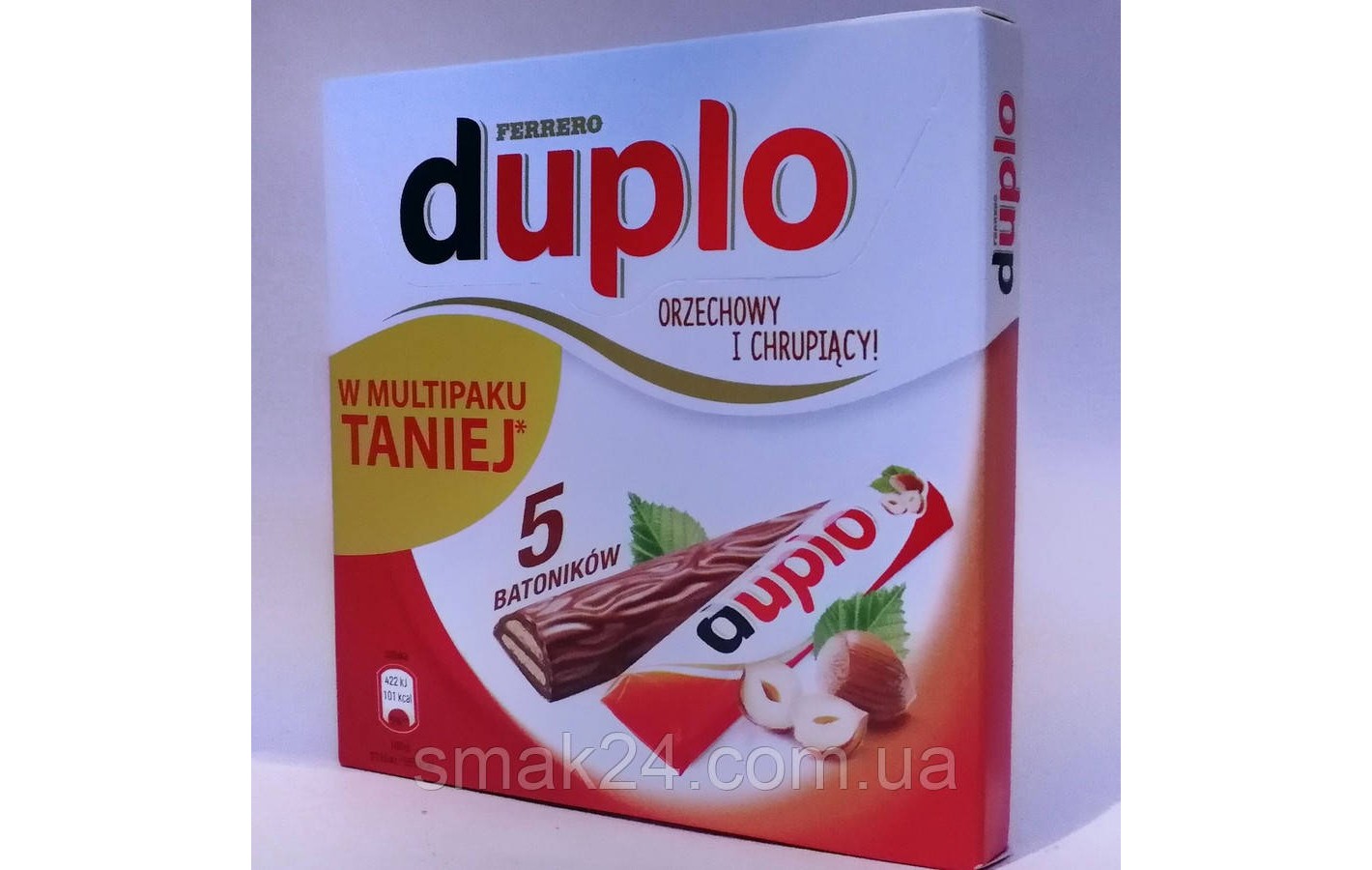 Шоколадный батончик с шоколадно-ореховой начинкой Ferrero Duplo (5x18.2г) 91г Германия