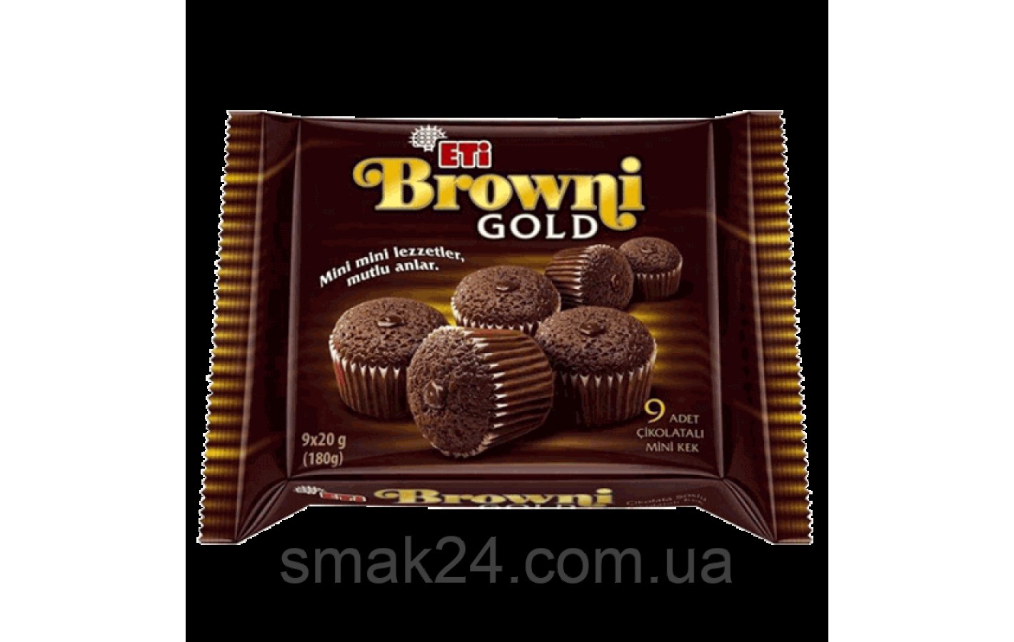 Шоколадні кекси Брауні, ETI BROWNI Czekolate Cakes (9 шт. х20г) 180 г Португалія