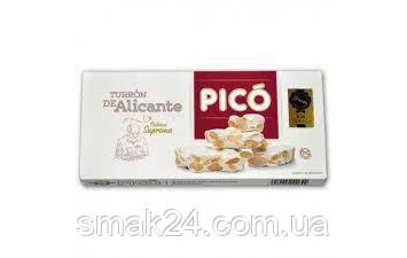 Білий туррон із мигдалем і медом БЕЗ ГЛЮТЕНА PICO Turron De Alicante 150 г Іспанія