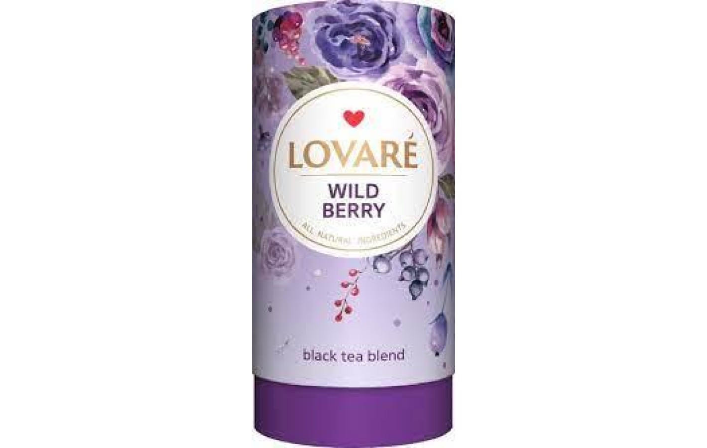 Чай черный с фруктами и лепестками китайской розы Lovare Дикие Ягоды 80г Украина