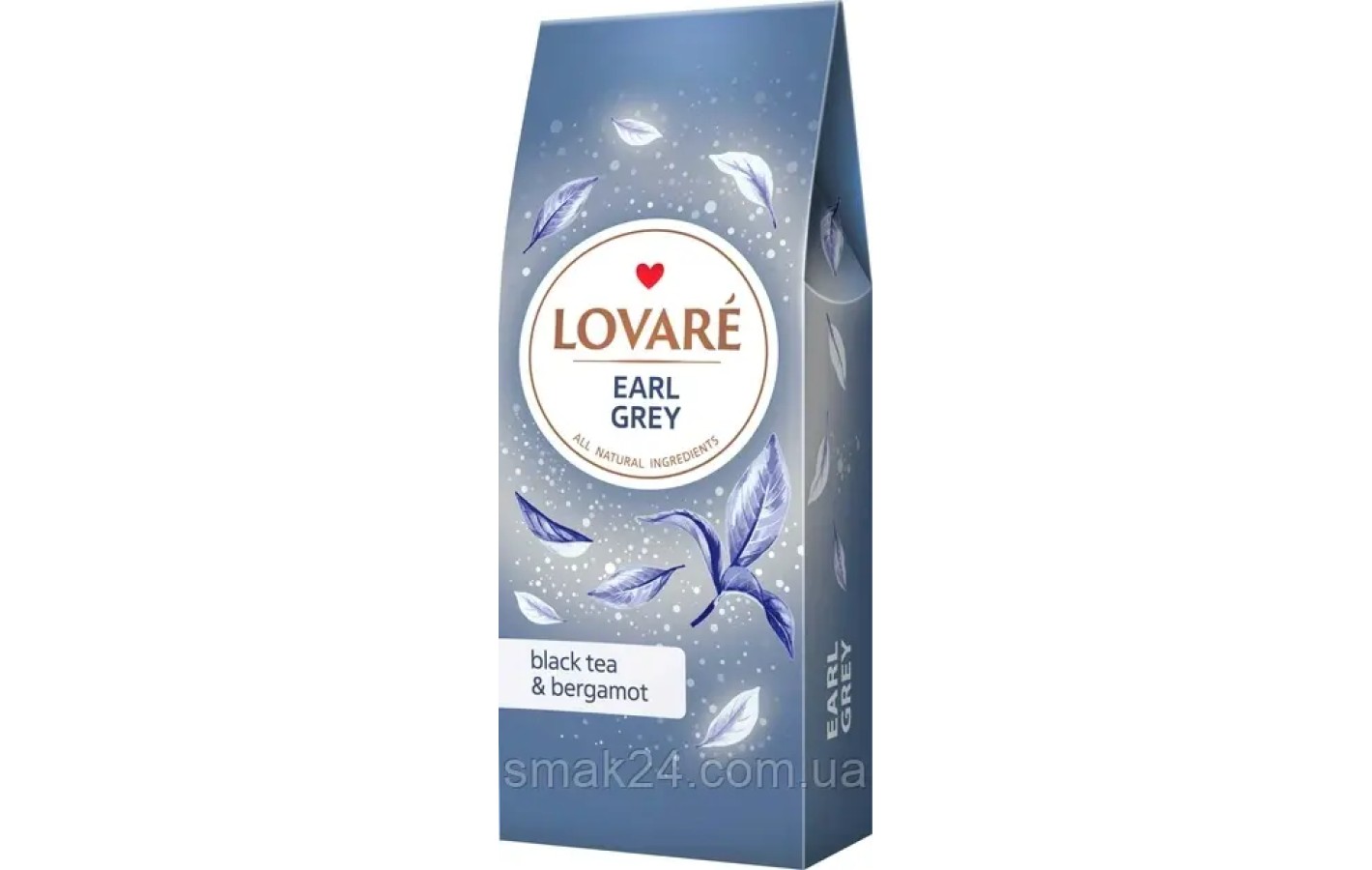 Чай черный байховый цейлонский с бергамотом Lovare Earl Grey 80г Украина