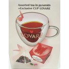 Подарочный набор 4 сорта чая Lovare Impression tea box с фирменной чашкой