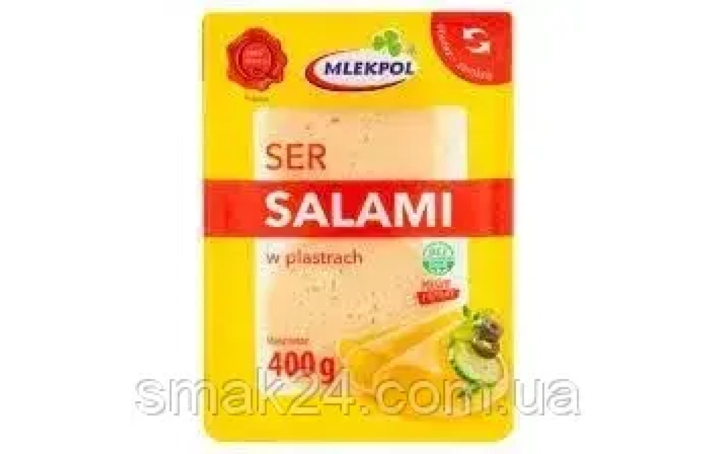 Сыр в пластинках Mlekpol Salami 400г Польша