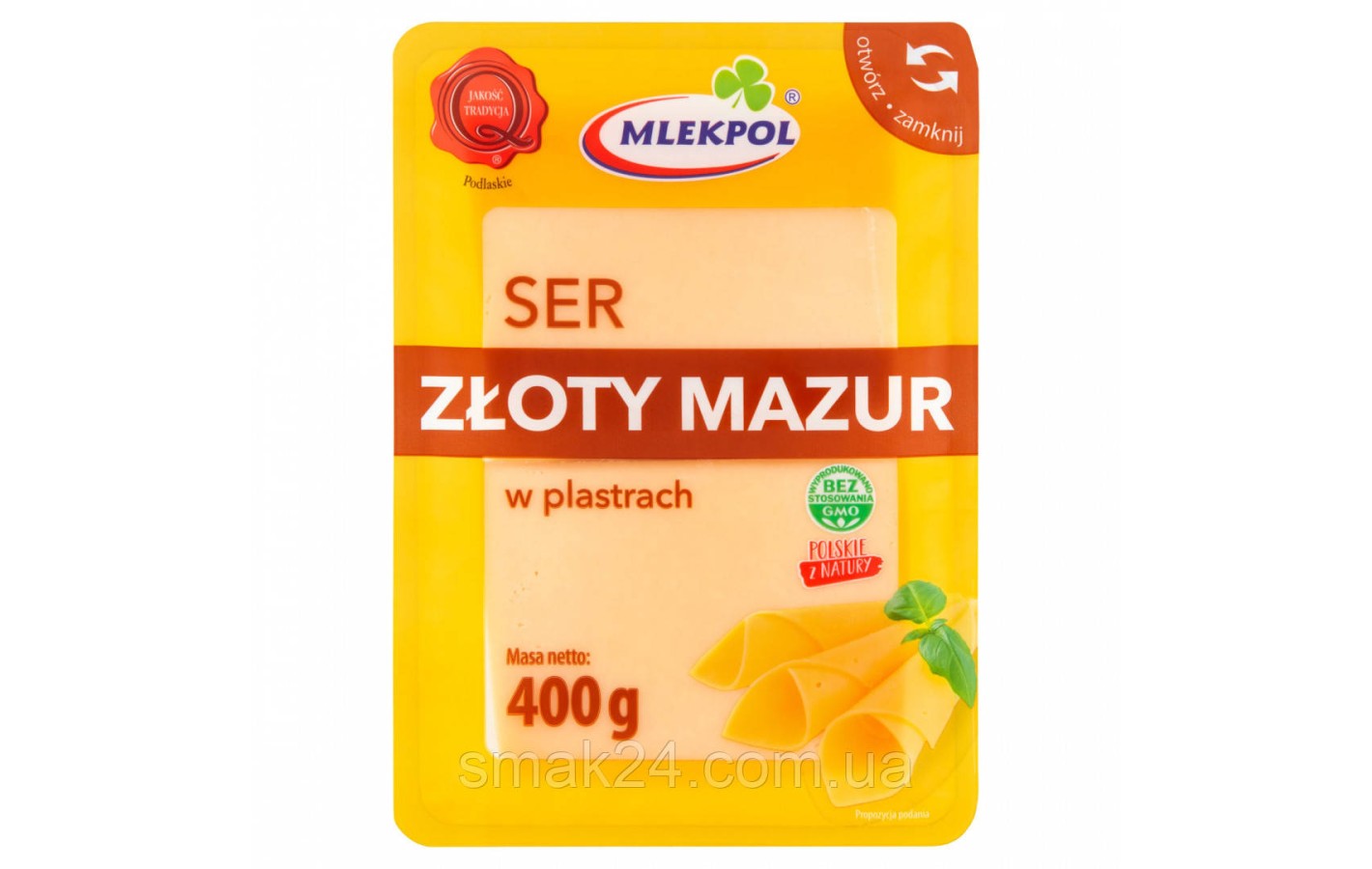 Сир у пластинках Zloty Mazur 400 г Польща