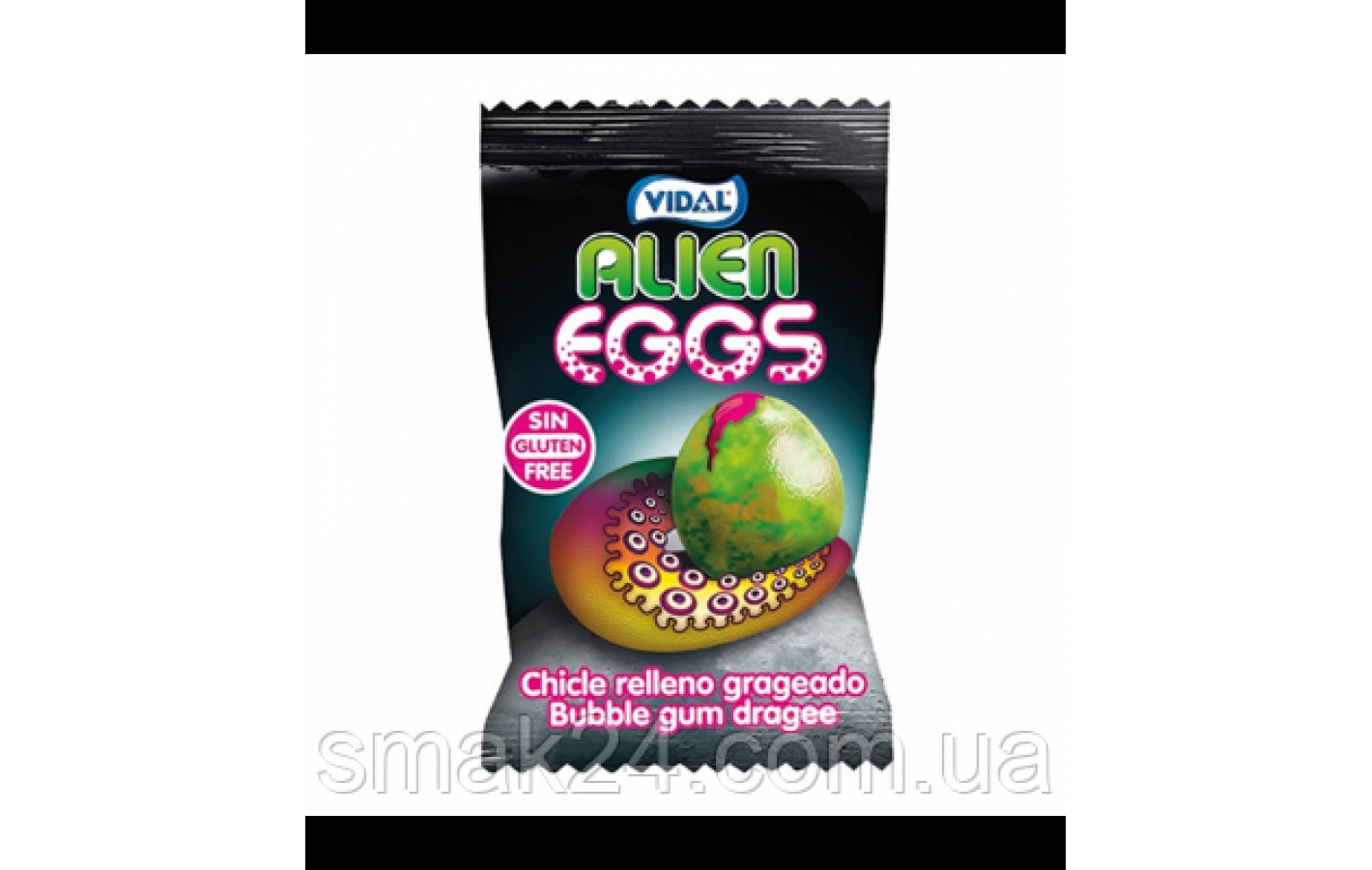 Жевательные резинки Инопланетное яйцо БЕЗ ГЛЮТЕНА Vidal Alien Eggs 5 г Испания