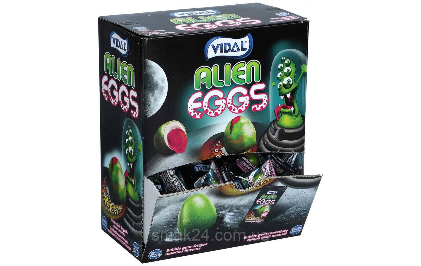 Жевательные резинки Инопланетное яйцо БЕЗ ГЛЮТЕНА Vidal Alien Eggs 5 г Испания