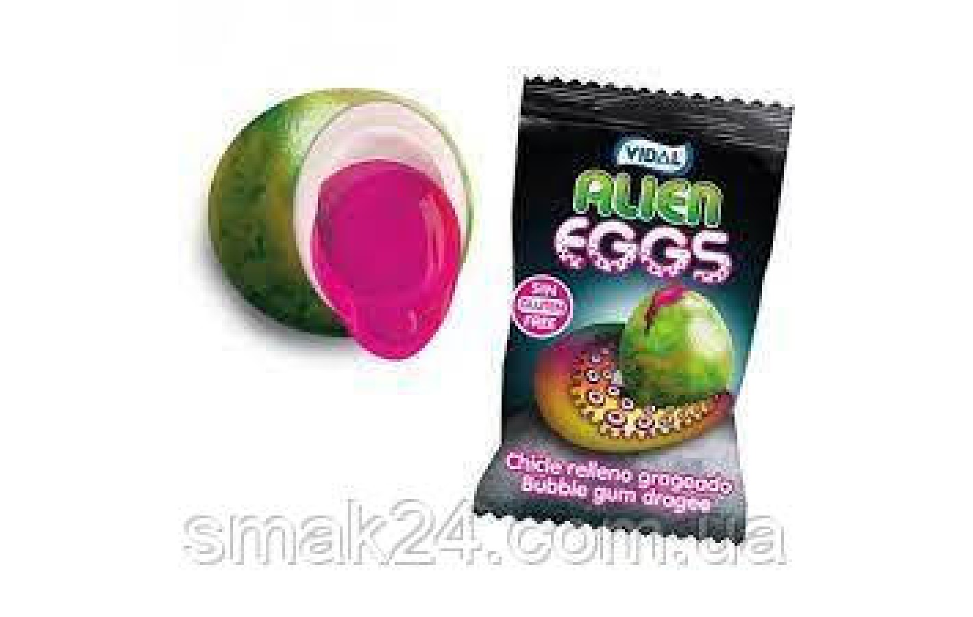 Жевательные резинки Инопланетное яйцо БЕЗ ГЛЮТЕНА Vidal Alien Eggs 5 г Испания