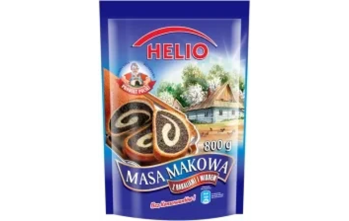 Маковая масса БЕЗ ГЛЮТЕНА И КОНЦЕРВАНТОВ Helio с сухофруктами 850г Польша