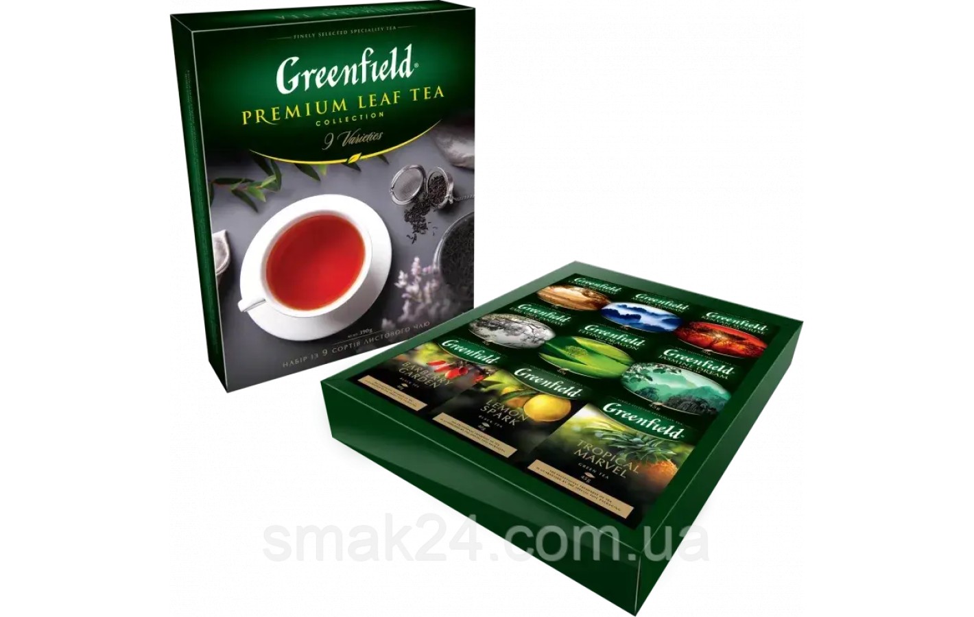Набор из 9 сортов чая Greenfield «Premium Leaf Tea» 390г