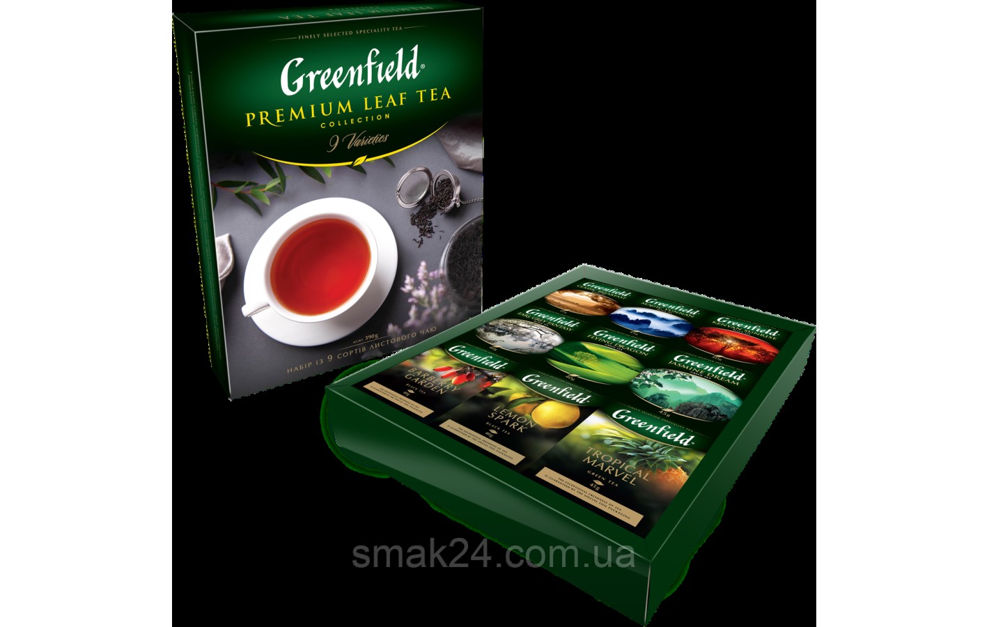 Набор из 9 сортов чая Greenfield «Premium Leaf Tea» 390г