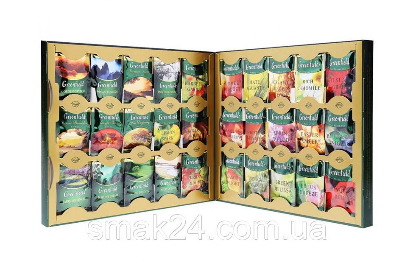 Набор из 24 сортов чая Greenfield «Premium Tea» (96пакет.) 167,2г