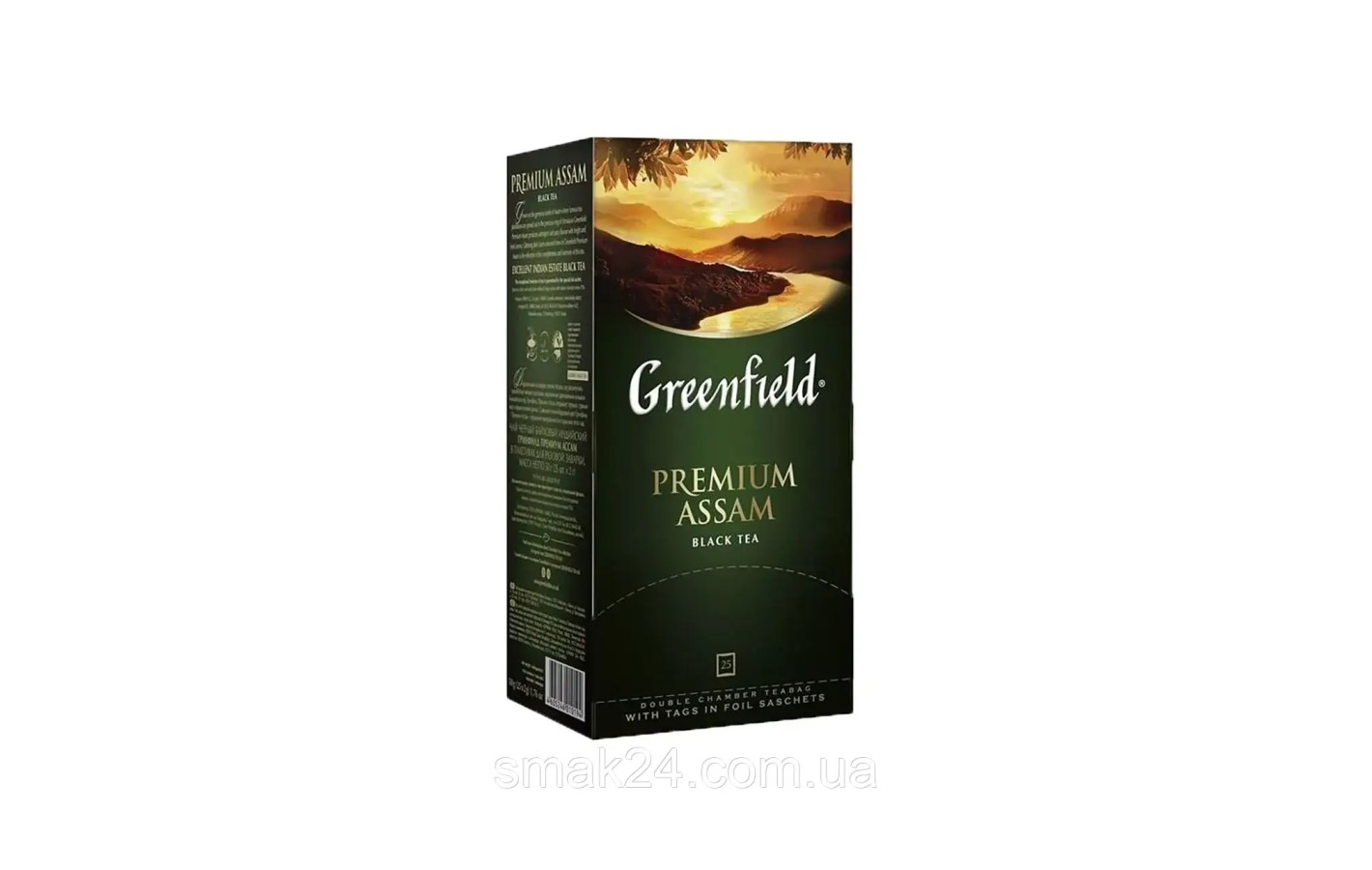 Чай черный индийский байховый Greenfield «Premium Assam» (25 пакетиков х 2г) 50г