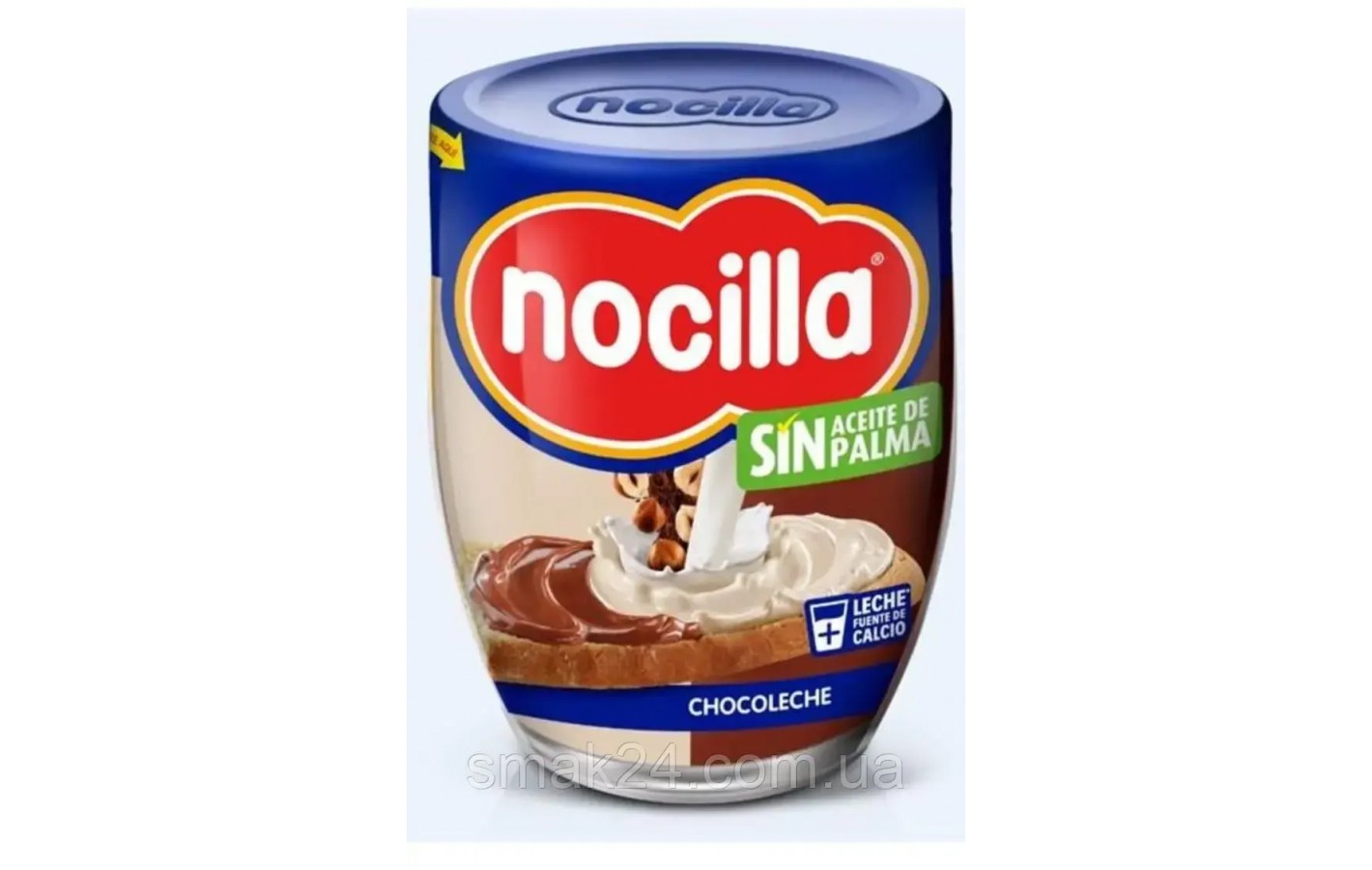 Шоколадно-молочная паста Nocilla Duo без пальмового масла и глютена 190г Испания