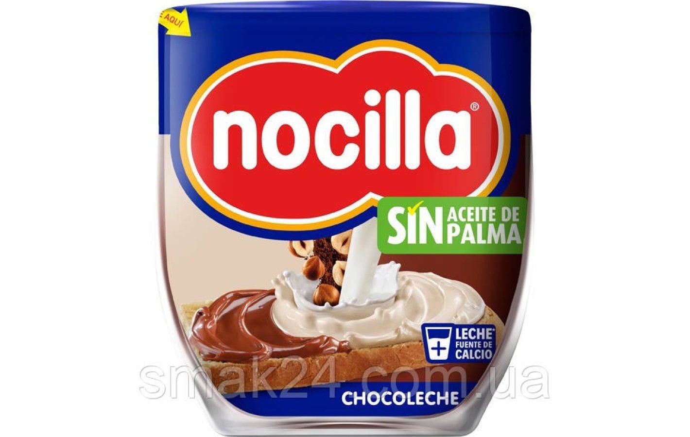 Шоколадно-молочная паста Nocilla Duo без пальмового масла и глютена 190г Испания