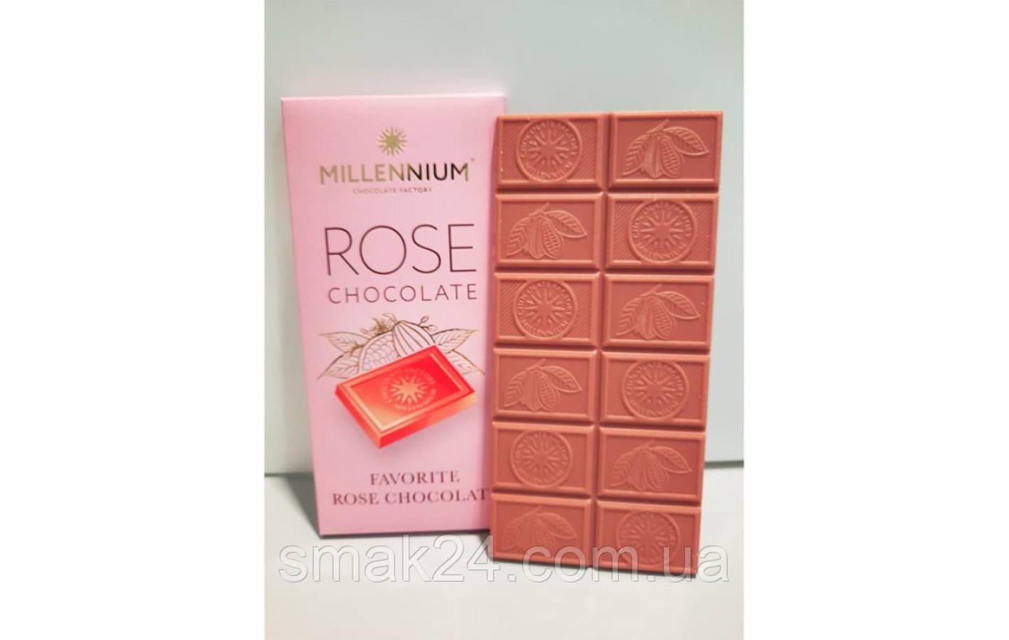 Шоколад рожевий Millennium Rose 100г Україна
