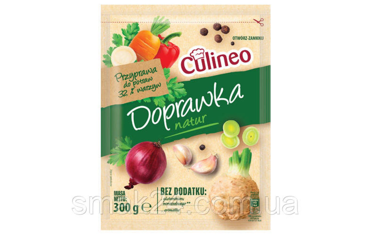 Приправа овочева натуральна БЕЗ ГЛЮТАМІНАТУ БЕЗ АРОМАТИЗАТОРІВ Culineo Doprawka 300г Польща