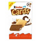 Печенье с шоколадно-молочной начинкой Kinder Cards (6шт х 12,8г) 76.8г Польша